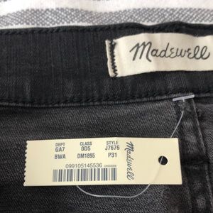 MADEWELL Jeans High-Rise Skinny NWT Black 31P